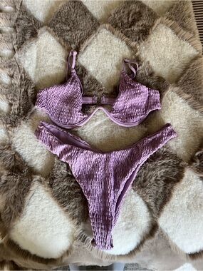 Zaful smocked bikini
